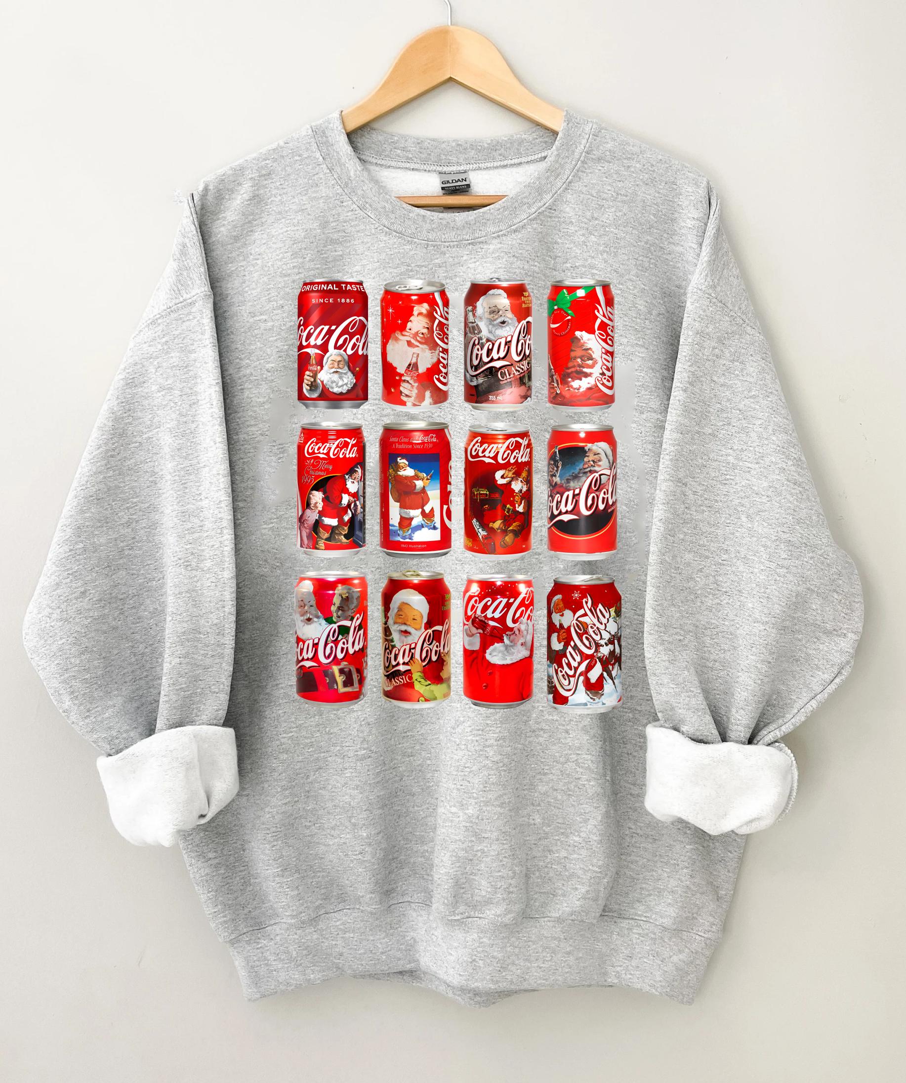 Christmas Coca Cola Sweatshirt | Funny Coke Lover Sweater | Holiday Coke Long Sleeve Shirt | Festive Diet Coke Sweatshirt | Xmas Coca Cola