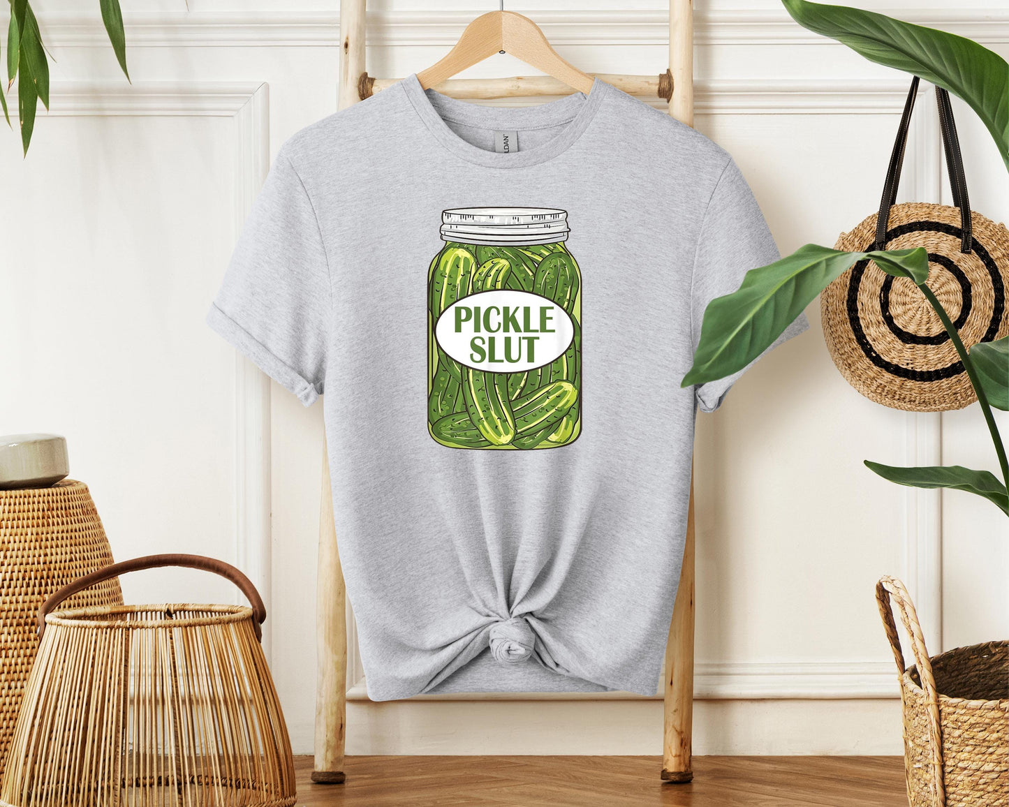 Pickle Slut Shirt | Funny Canned Pickle Sweatshirt | Humor Pickle Lover Tee | Trendy Pickle Gift Shirt | Pickle Enthusiast Graphic Top