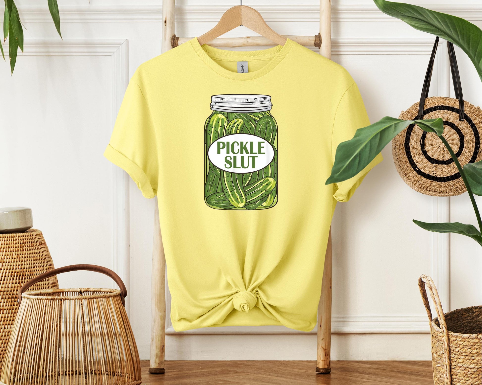 Pickle Slut Shirt | Funny Canned Pickle Sweatshirt | Humor Pickle Lover Tee | Trendy Pickle Gift Shirt | Pickle Enthusiast Graphic Top