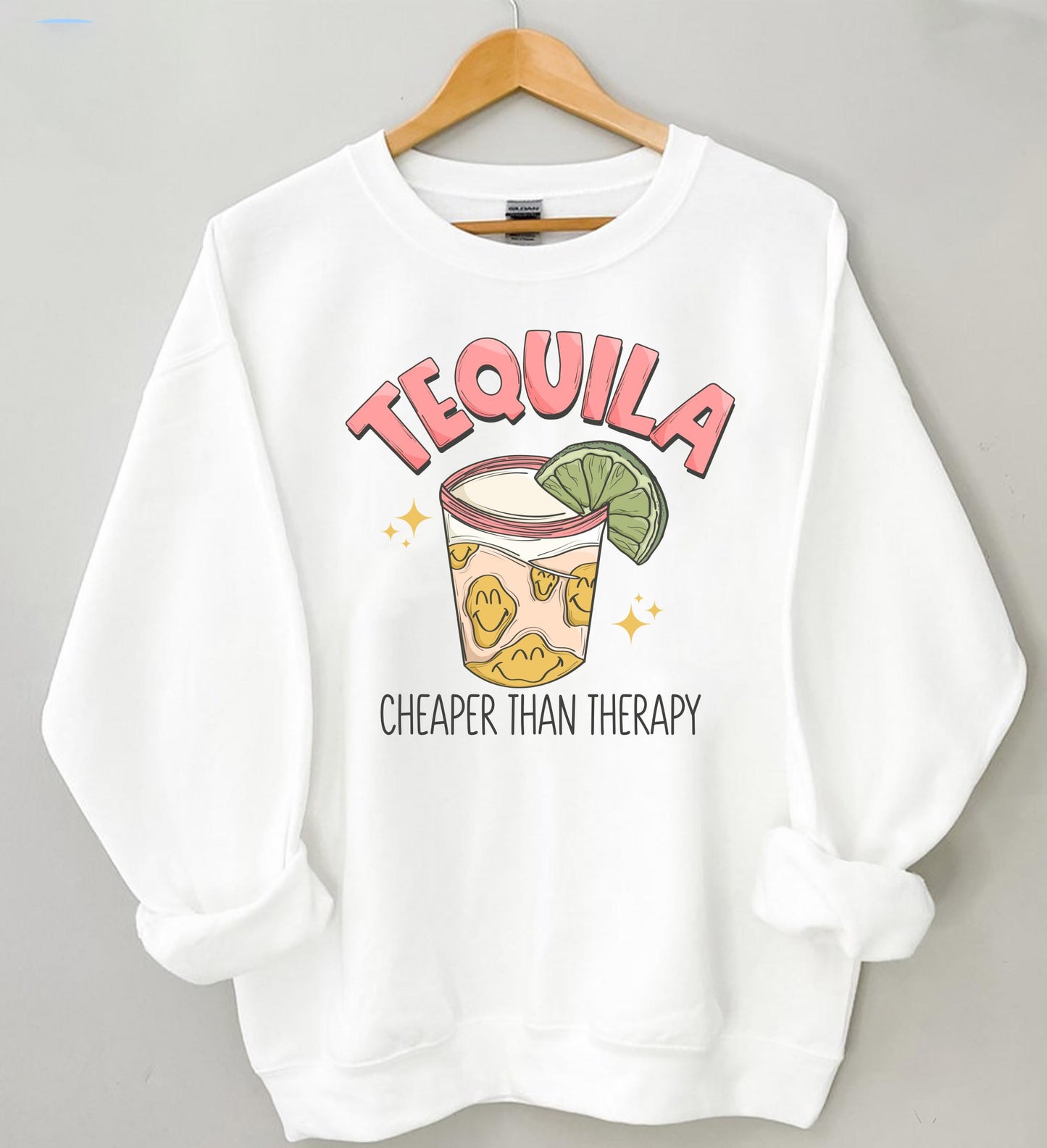 Cheaper Than Therapy Shirt | Funny Drinking Tee | Tequila Party Shirt for Cinco De Mayo | Summer Graphic Top | Gift for Her