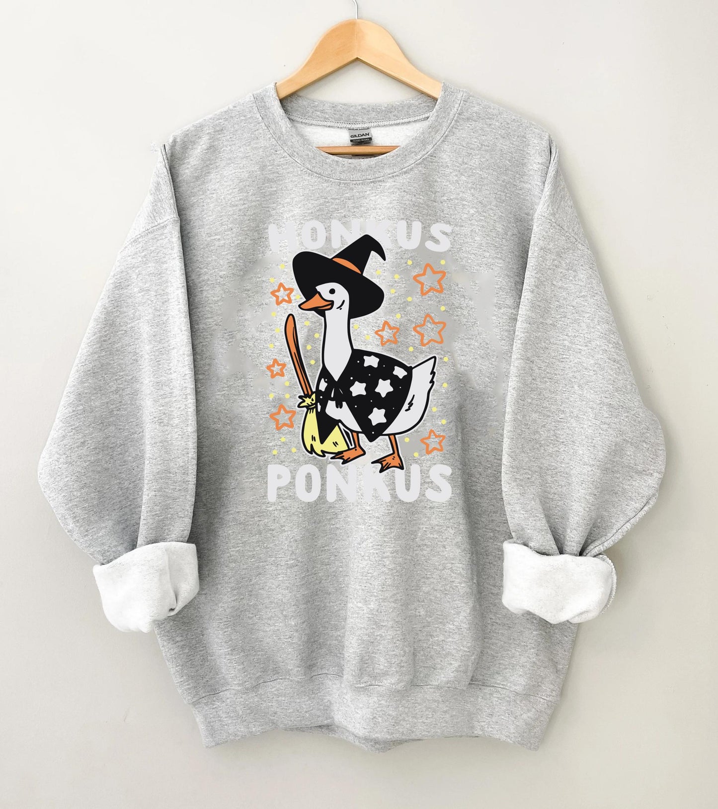 Honkus Ponkus Shirt | Funny Halloween Goose Tee | Spooky Honk Graphic T-Shirt | Witchy Humor Halloween Top