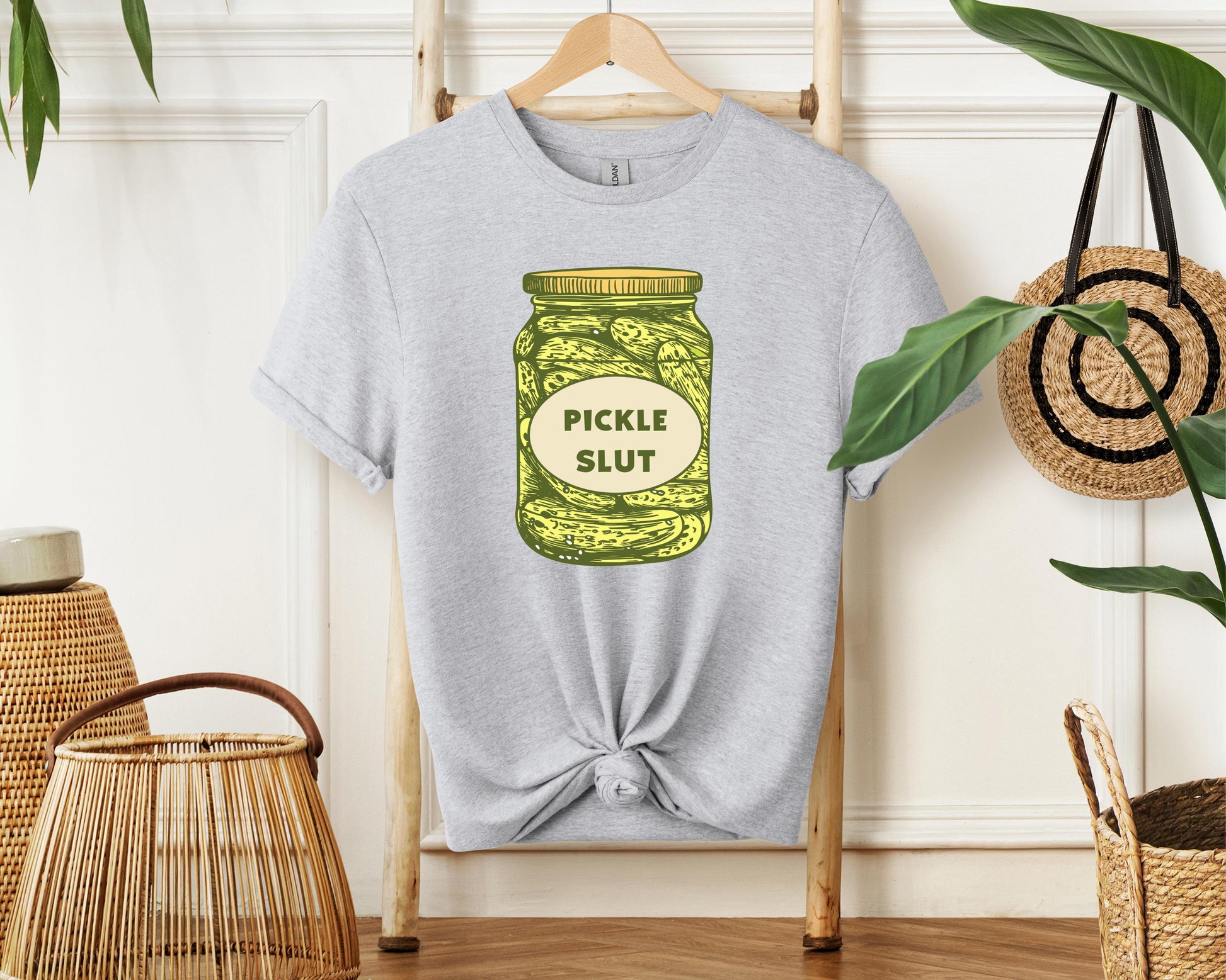 Pickle Slut Shirt | Funny Canned Pickle Sweatshirt | Humor Pickle Lover Tee | Trendy Pickle Gift Shirt | Pickle Enthusiast Graphic Top