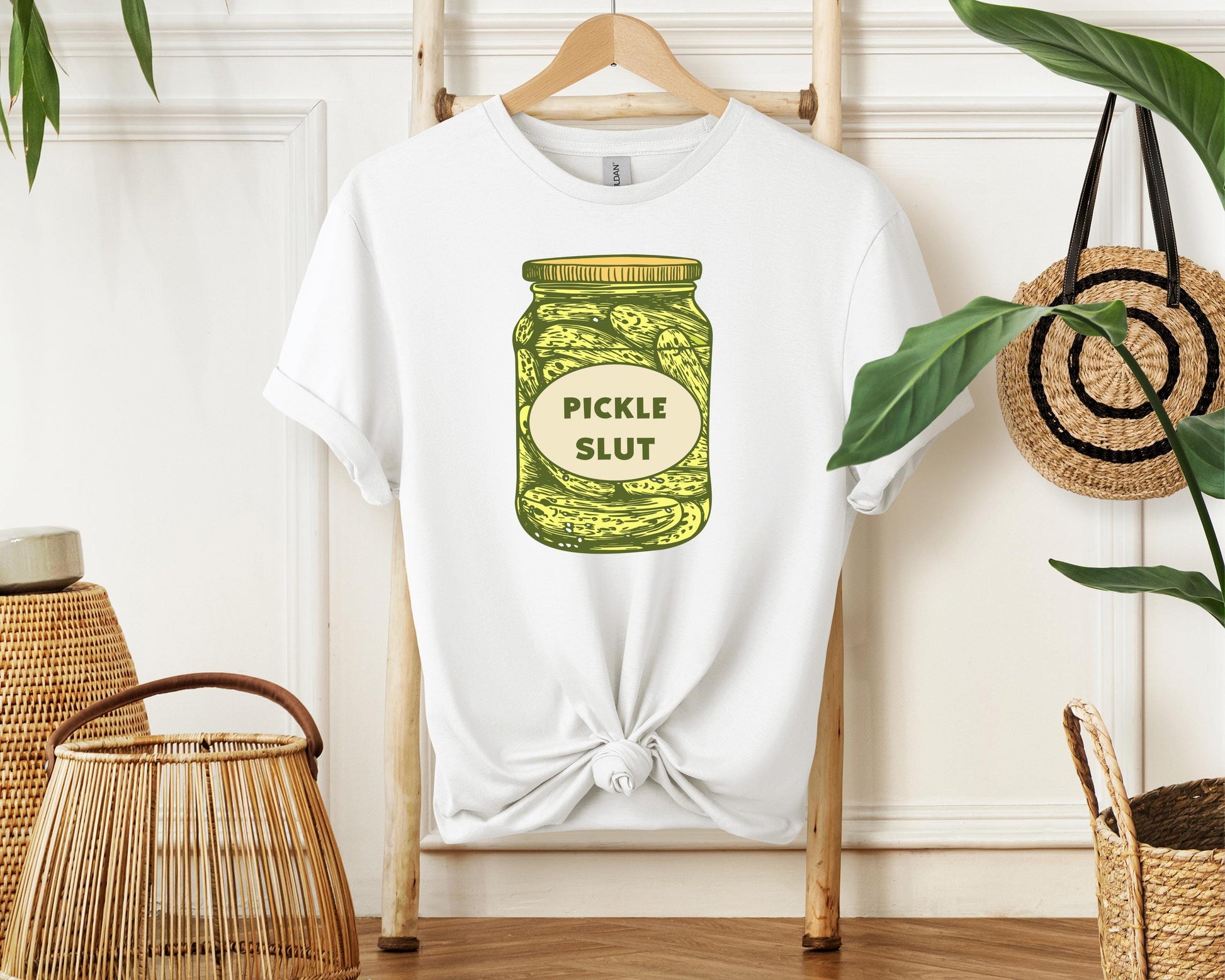 Pickle Slut Shirt | Funny Canned Pickle Sweatshirt | Humor Pickle Lover Tee | Trendy Pickle Gift Shirt | Pickle Enthusiast Graphic Top