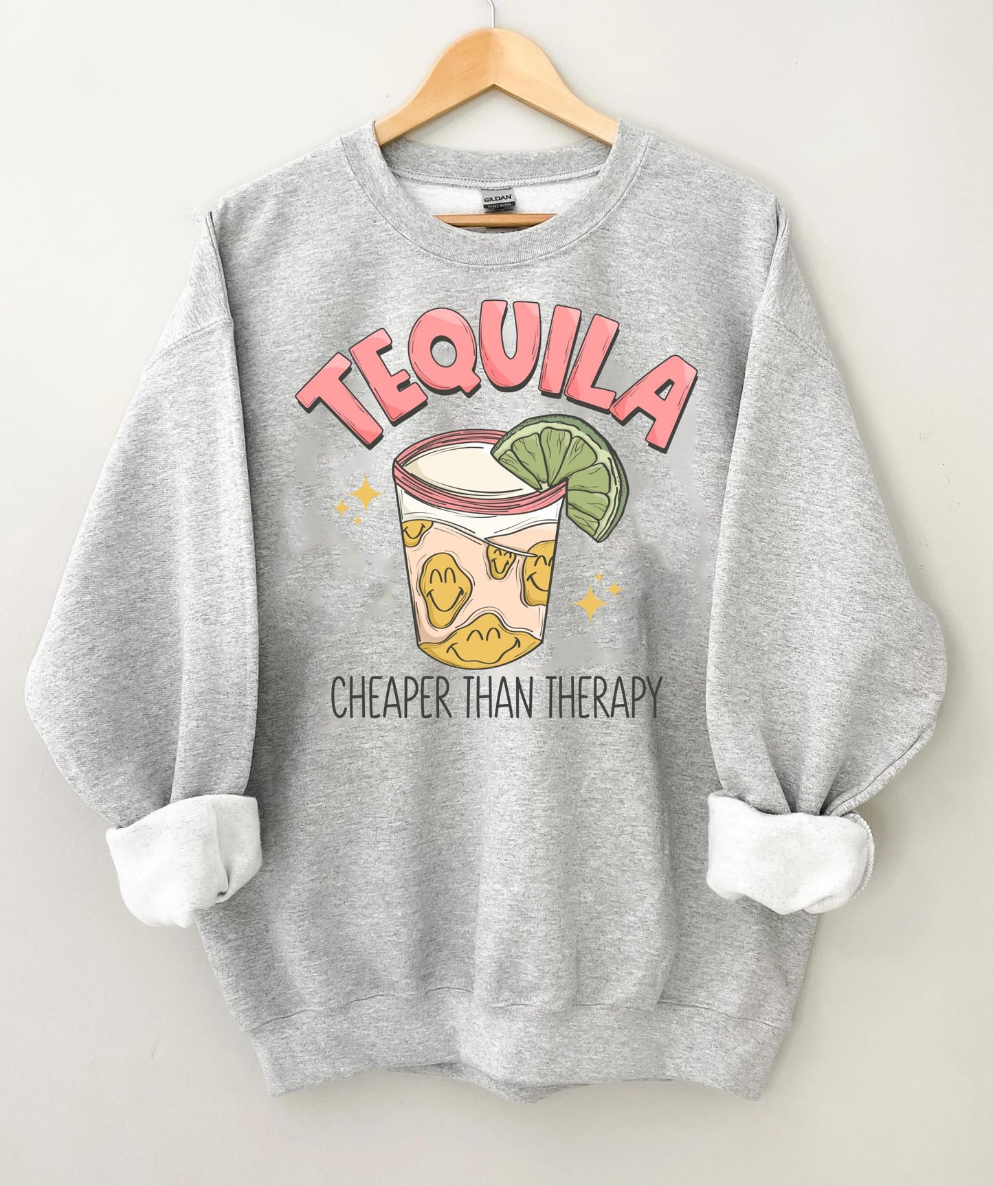 Cheaper Than Therapy Shirt | Funny Drinking Tee | Tequila Party Shirt for Cinco De Mayo | Summer Graphic Top | Gift for Her